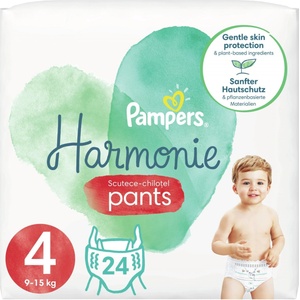 Pampers Бебешки пелени гащи Pampers - Harmonie 4, 24 броя (7448)