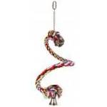 TRIXIE Spiral Rope Perch - спирала въже с камбанка 50 см