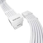 1STPLAYER модулен кабел Custom Sleeved Modding Cable White - PCIe 5.0 12VHPWR M/M - FM2-B-WH (FM2-B-WH) - thx