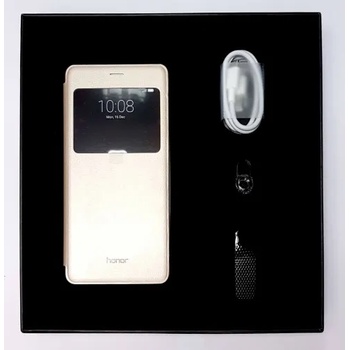 Huawei Калъф (златист) за Huawei Honor V8 плюс Bluetooth Handsfree и Data Cable type C