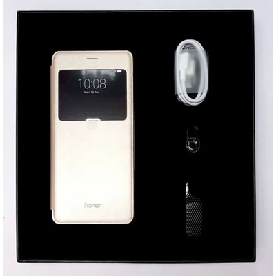 Huawei Калъф (златист) за Huawei Honor V8 плюс Bluetooth Handsfree и Data Cable type C