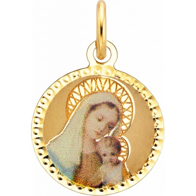 Bealio Zlatý přívěsek PANNA MARIA S JEŽÍŠKEM 03 00069 3557