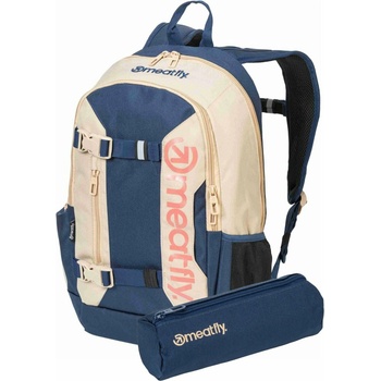 Meatfly раница Basejumper Beige / Sea 22 L + МОЛИВНИК | Пясъчна | Обем 22 L Meatfly | Bezhov | Момичешки | ЕДИН РАЗМЕР