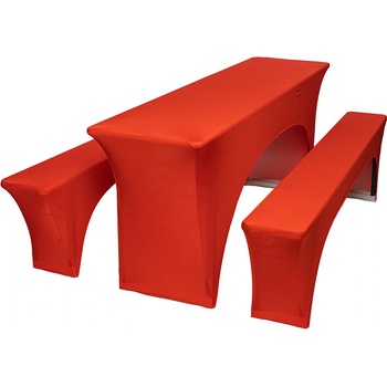 TENTino Elastický poťah STANDARD na pivný set 220x50 - 220x70 cm ČERVENÁ / RED