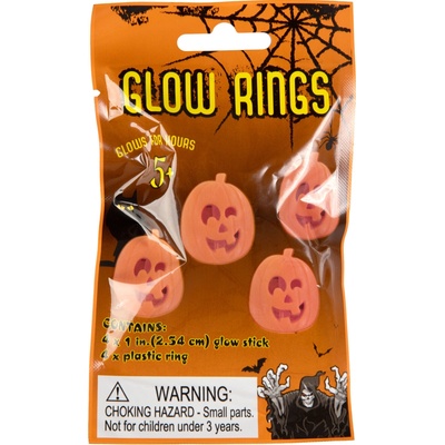 Albi Svítící prstýnky Dýně 4 ks – Zboží Dáma