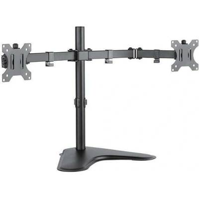CONNECT IT TwinArm stolní držák na 2 monitory, s podstavcem, ČERNÝ (CMF-3204-BK)