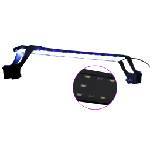 vidaXL LED aquarium light with clip, blue/white, 55-70 cm (50953)
