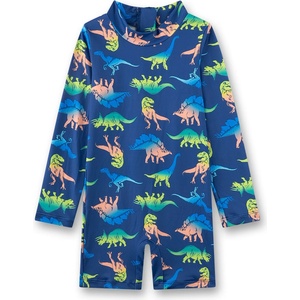 Sanetta Детски цял бански от ликра (UV защита) Sanetta Kid's Wetsuit 430590 Lycra - Ocean Wave - размер 128 (EU) (750-2595-0115)