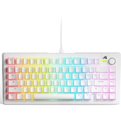 Геймърска механична клавиатура Glorious GMMK 3 75% White - Fox Linear Switches, Бяла (GLO-KB-GMMK3-75-PB-FOX-W-WHT-U)