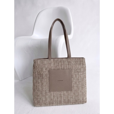 Laura Biaggi Shopper kabelka hnedá Elegantná kabelka na rameno