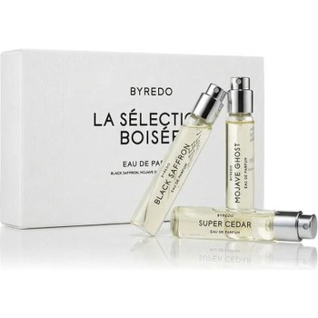 BYREDO La Sélection Boisée подаръчен комплект: EDP Black Saffron 12 ml + EDP Mojave Ghost 12 ml + EDP Super Cedar 12 ml унисекс