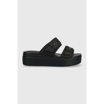 Crocs Чехли Crocs Brooklyn Low Wedge Sandal в черно с платформа 207431 208728 (207431.001)