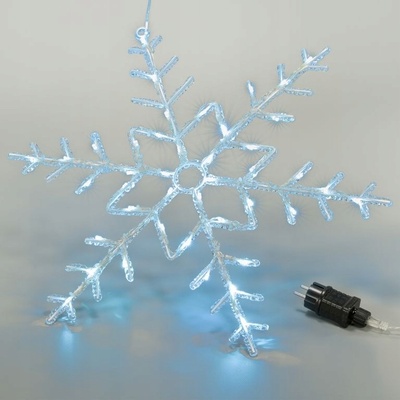 NEXOS 92049 Vánoční LED dekorace sněhová vločka 42 LED 55 cm