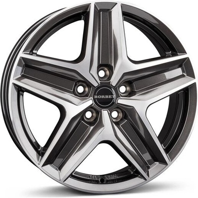 Borbet CWZ 7,5x18 5x120 ET43 anthracite polished