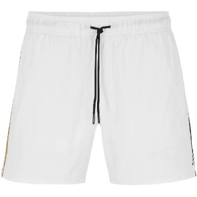 Къси панталони Boss Men's Iconic Quick Drying Twin Slit Pockets Swim Shorts - White 100