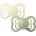 BIBS Силиконови залъгалки Bibs - Supreme, Ivory-Sage, 0-6 м, 2 броя (160346)