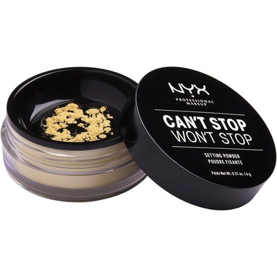 NYX Professional make-up Can't Stop Won't Stop sypký púder 06 Banana 6 g