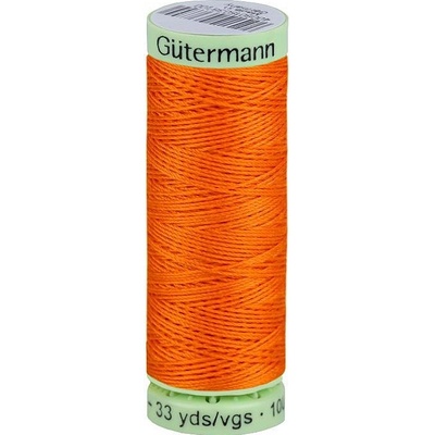 Polyesterové nitě Gütermann Jeans návin 30 m, střední, 350 oranžová