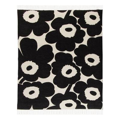 Vlněná deka Unikko černobílá Marimekko 130x180