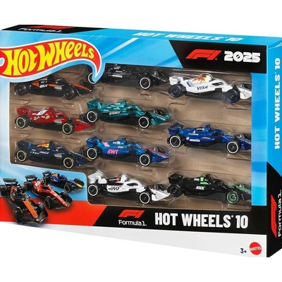 Mattel Hot Wheels Formule 1 Race Team sada 10 ks