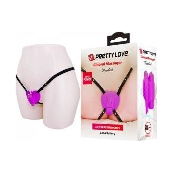 Boss of Toys Pretty Love Heartbeat Intimate Massager 10-Mode Purple ABS Silicone