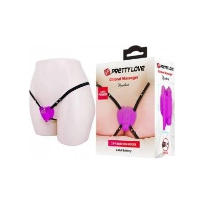 Boss of Toys Pretty Love Heartbeat Intimate Massager 10-Mode Purple ABS Silicone