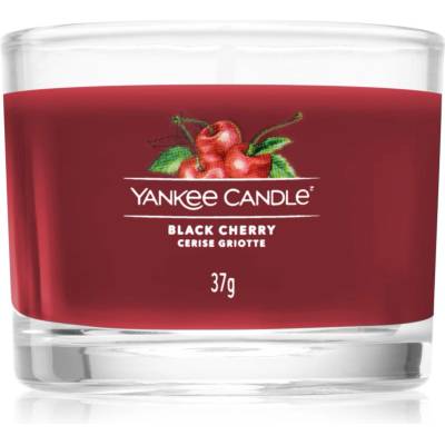 Yankee Candle Black Cherry вотивна свещ glass 37 гр