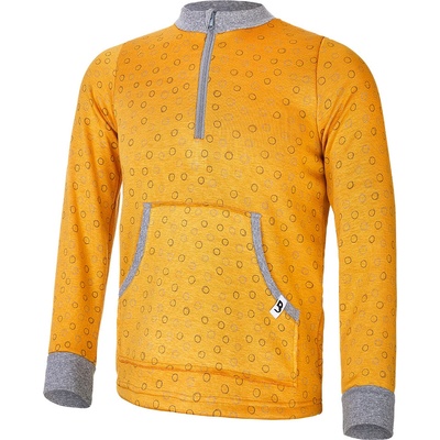 Baridi wear mikina hřejivá kapsa okrová