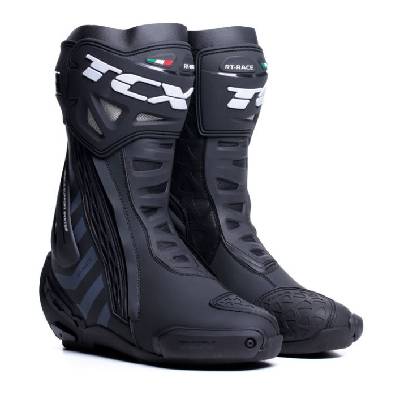 Moto topánky TCX RT-RACE čierno/tmavo šedé - Veľkosť 46