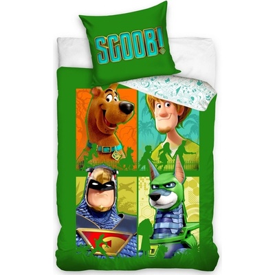 Tiptrade bavlna obliečky Scooby Doo Zelená štvorka 140x200 70x90
