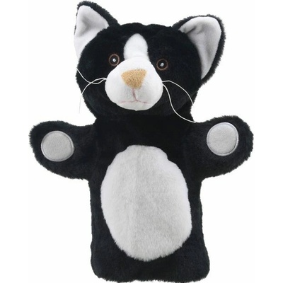 The Puppet Company Ltd. Maňásek na ruku - šetrní kamarádi - Kočka (černobílá) (Cat (Black and White) – ECO Puppet Buddies – Animals 25 cm)
