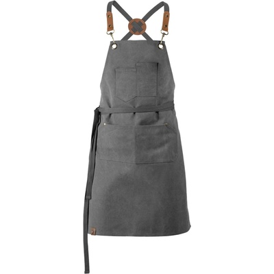 Exner Delší pracovní zástěra s laclem EX288 Graphite – Zboží Dáma