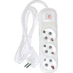 ELMARK РАЗКЛОНИТЕЛ ТРОЕН 2М H05VV- F 3G1.5MM2, БЯЛ (340364WH)
