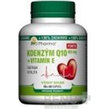 Bio Pharma Koenzým Q10 60 mg+Vit.E Forte 120 kapsúl