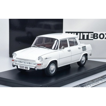 Whitebox Škoda 1000 MB biela 1968 1:24