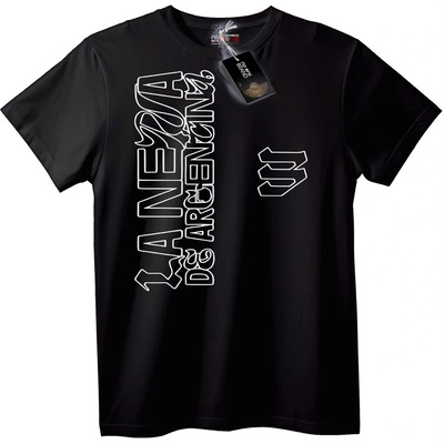 NOONEBRAND Тениска La Linea Аржентина - 6XL, Black
