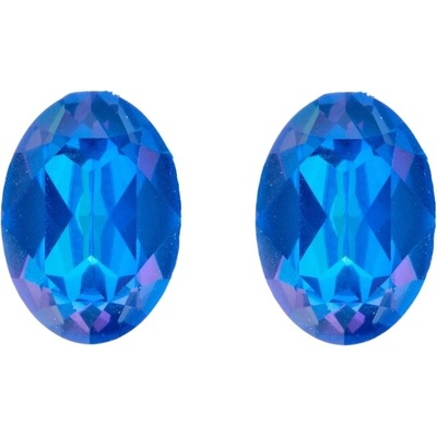 Oliver Weber Výrazné náušnice s modrými krystaly Swarovski Dawn Lumiere 23219 BLU