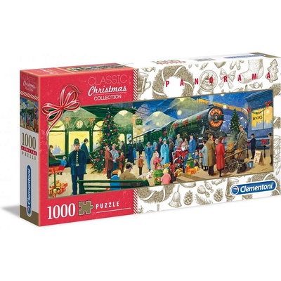 CLEMENTONI Panoramatické Vánoční kolekce: Santa 1000 dílků