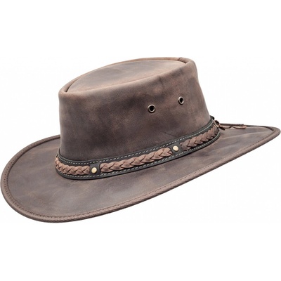 Barmah Hats Squashy Bronco svetlo hnedý