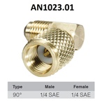 Errecom - Италия Ъглов адаптер 90° 1/4 SAE (M) x 1/4 SAE (F) ; ERRECOM AN1023.01