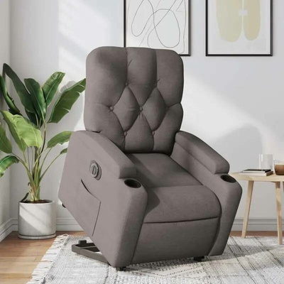 vidaXL 11461.3204742 Elektrické zvedací polohovací taupe textil