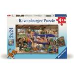 Ravensburger - Puzzle 2x24 Become a plane and train repairman! - 1 - 39 piese