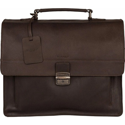 BURKELY Kožená pracovní taška na notebook 15,6" Scott 9006378.22.20 hnědá