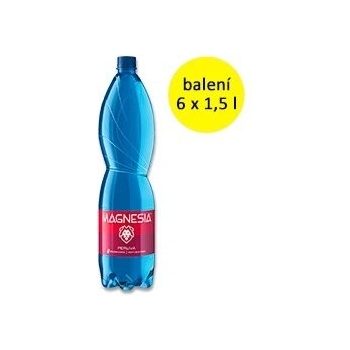 Magnesia minerální voda perlivá 6 x 1,5 l