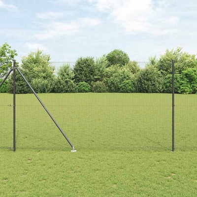 vidaXL Svařované drátěné ploty s hroty 12 x 1,5 m Ocel potažená PVC