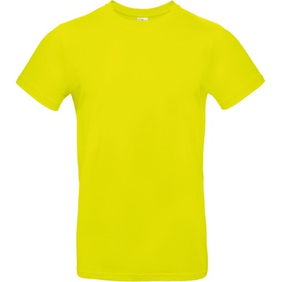 B&C Collection B&C E190 / Мъжка тениска от плътен памук - пикселен лайм XL (01003Tl9704)