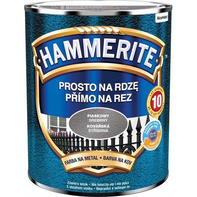 Hammerite Ham priamo na hrdzu 0,7L kováčska strieborná