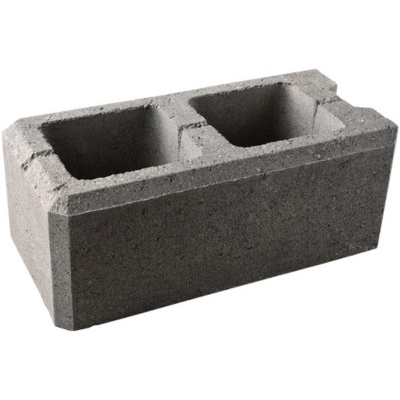 Tvárnice plotová koncová DITON VISO melír přírodní 200×400×150 mm