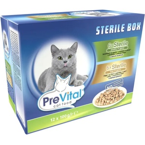 PreVital Steril box poultry & liver in gravy 12x100 g