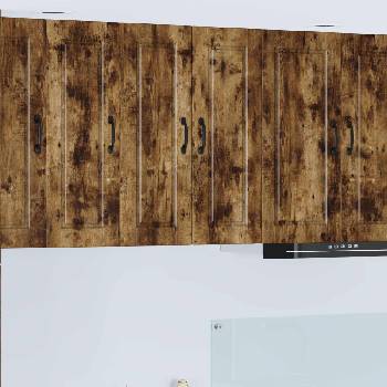 vidaXL Кухненски шкаф 2 pcs Димян дъб 30 x 31 x 80 см Инженерно дърво (885366)